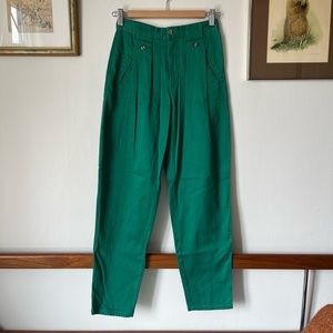 Esprit vintage 90s cotton pants tapered green